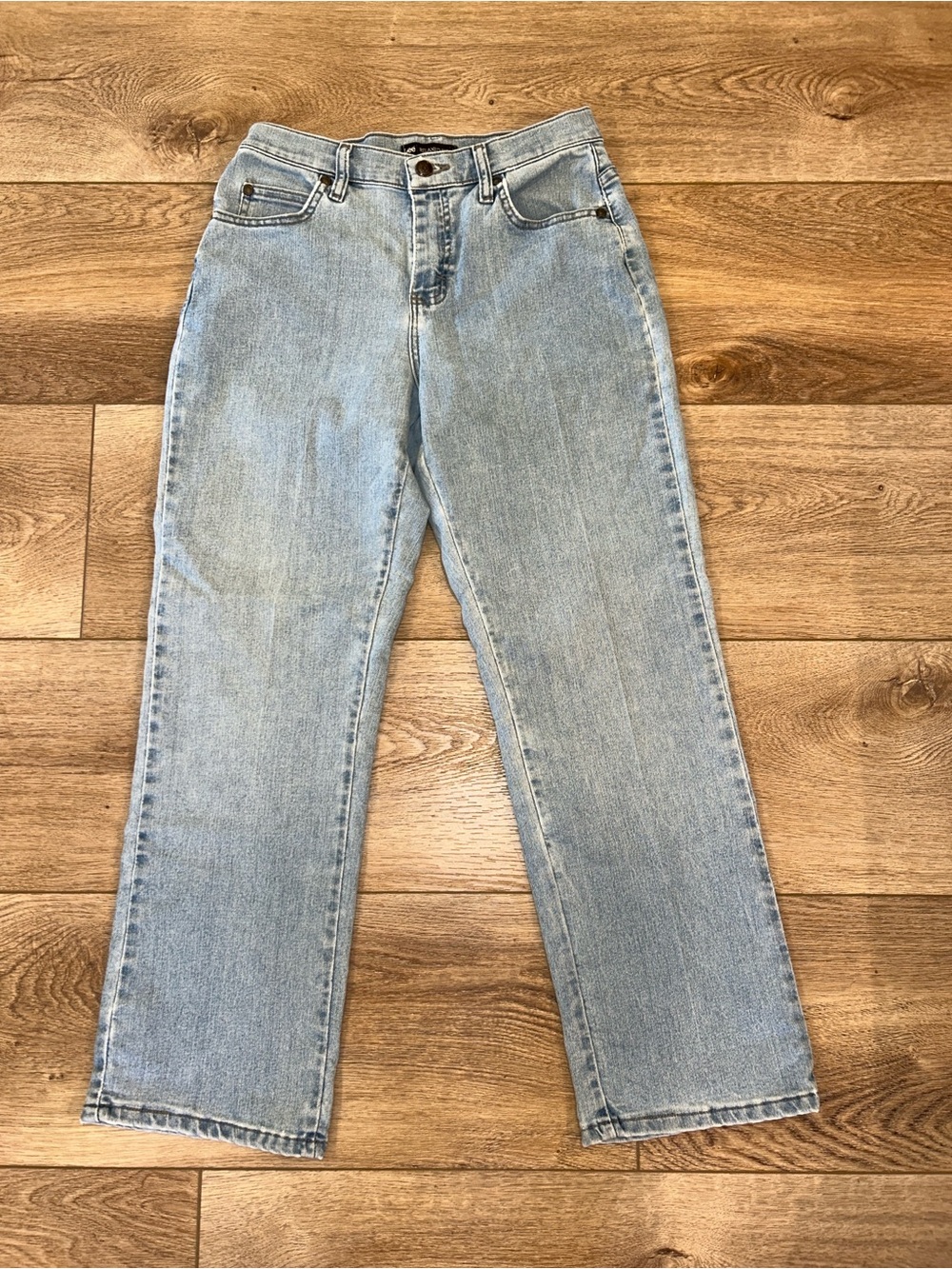 Vintage Lee Light Blue Women's Straight Leg Jeans Relaxed 4pet